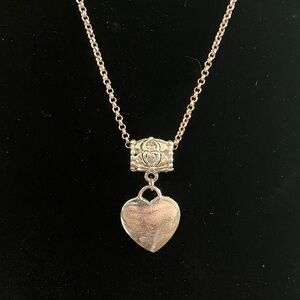 Origami Owl Silver‎ Heart Pendant Necklace